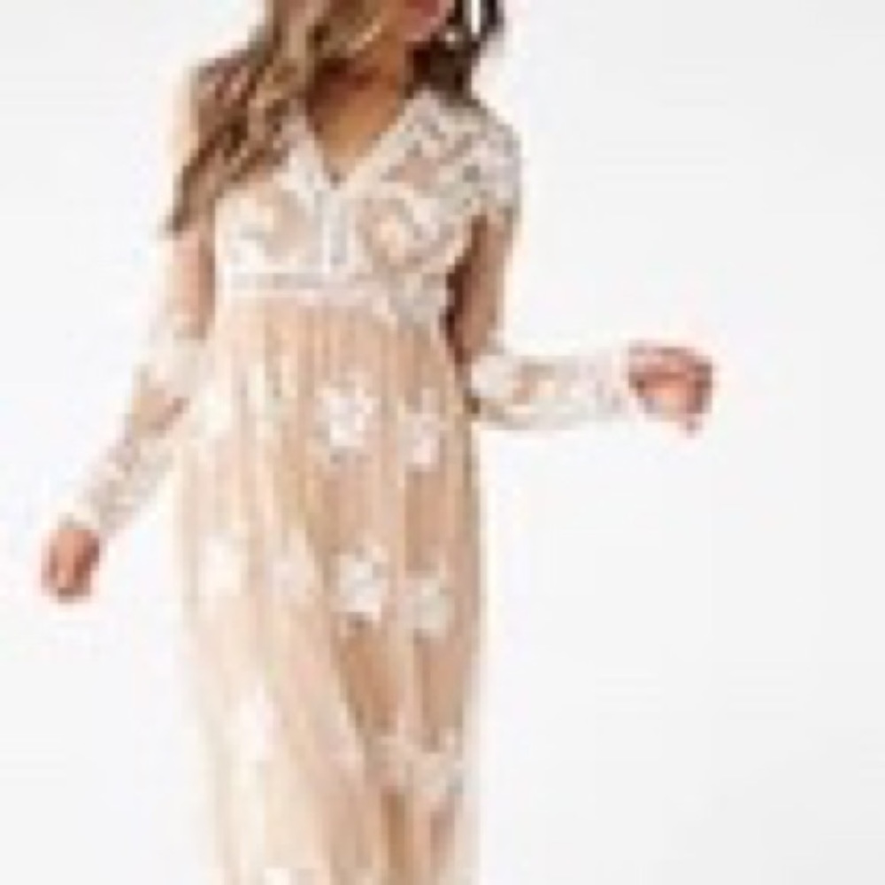 Forever 21 embroidered maxi dress